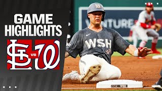 Cardinals vs Nationals Highlights 7524  MLB Highlights [upl. by Yramliw488]