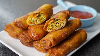 Best Homemade Egg Rolls Recipe  Egg Spring Rolls  Better Than Takeout  Toasted [upl. by Nilhtac]