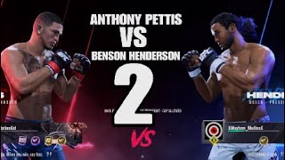 ANTHONY PETTIS VS BENSON HENDERSON 2 ONLINE UFC 5 [upl. by Yardna]