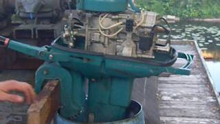 Neptun 23hp Soviet outboard motor Made in 1979 Video2  Idle run [upl. by Ailero]