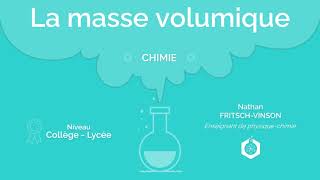 🧪 La masse volumique ‖ Physiquechimie ‖ Collège [upl. by Frydman]