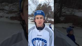 Colby Mens Hockey  Dan Dupont 18 on Johnson Pond tourney [upl. by Nally]