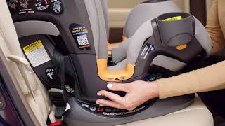 Chicco OneFit AllinOne Car Seat Installing with LATCH ForwardFacing [upl. by Doggett]