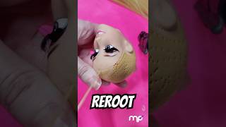 Rerooting custom Odette doll PART 2✂️ [upl. by Ecnahs]