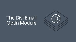 The Divi Email Optin Module [upl. by Arual]