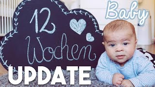 BABY UPDATE  12 WOCHEN  Schübe erstes Spielen amp Entwicklung  JackieLina [upl. by Robbert]