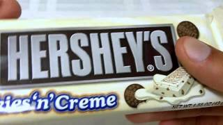 Hersheys Cookies And Cream Unwrapping And Review Sir Sebastian [upl. by Admana]