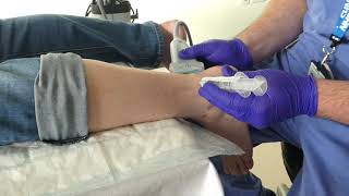 Injection  posterior heel USS guided highvolume injections [upl. by Rundgren]