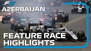 Formula 2 Feature Race Highlights  2022 Azerbaijan Grand Prix [upl. by Eardnoed72]