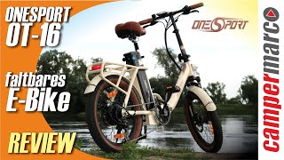 Hammerpreis Faltbares EBike ONESPORT OT16  Gelungenes Design kleine Macken  Geekmaxi [upl. by Alyak]