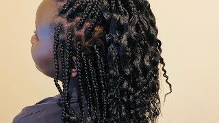 Beautiful hair braiding hairstyle 💕 [upl. by Imre]