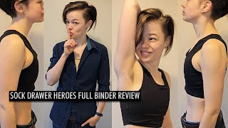 Chest Binder Review  Sock Drawer Heroes [upl. by Joela]