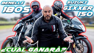 🟦 Gixxer 150 VS Benelli 180s 🟦 Mas cilindraje mejor [upl. by Bosson902]