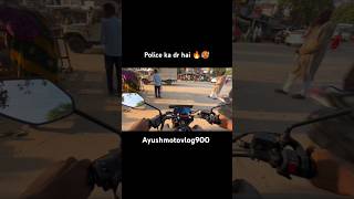 Police checking ka dr 🥵 Traffic police 🚨shorts vlogs motovlog mt15 police traffic rider 100k [upl. by Niroc]