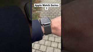 Apple Watch Series 7 stainless steel Graphite Milanaise Loop shorts [upl. by Ennaul314]