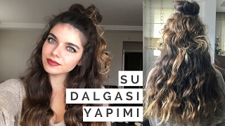 SAÇ MAŞASI İLE KOLAY SU DALGASI NASIL YAPILIR [upl. by Mann]