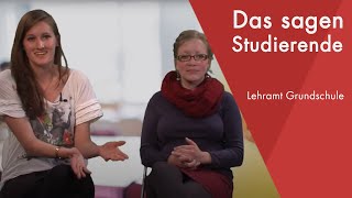 quotDas sagen die Studentinnenquot  Lehramt Grundschule Staatsexamen studieren [upl. by Storer]