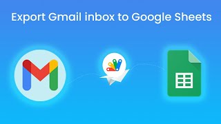 Export Gmail inbox to Google Sheets with Google Apps Script [upl. by Yrrot]