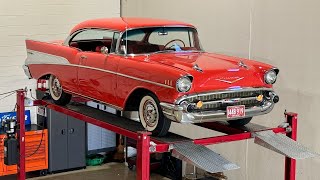 1957 Chevy Bel Air Frame OFF Restored FOR SALE  wwwNationalMuscleCarscom NationalMuscleCars [upl. by Twum]