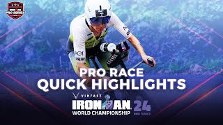 Pro Race Quick Highlights  2024 VinFast IRONMAN World Championship Nice Womens Edition [upl. by Newsom917]