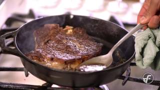 How To Make Pan Seared ButterBasted Steak [upl. by Adolphus]