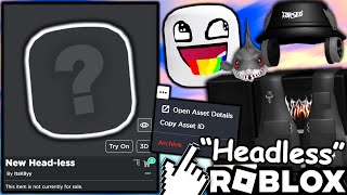 The Roblox Headless Head Archive Trick CHEAP R75 HEADLESS [upl. by Johiah]