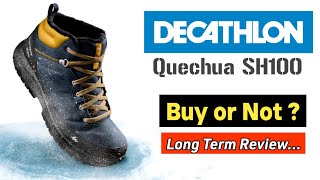 Decathlon SH100 waterproof Trekking Shoes Review [upl. by Dahcir542]