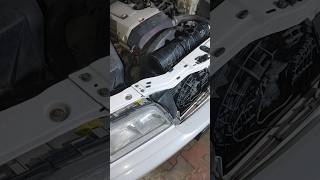 Mercedes Benz Radiator Fittingyoutubeshorts radiatorcarradiatorshortsfeed [upl. by Econah]