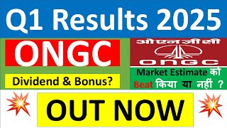 ONGC Q1 results 2025  ONGC results today  ONGC Share News  ONGC Share latest news  ONGC Dividend [upl. by Katuscha128]