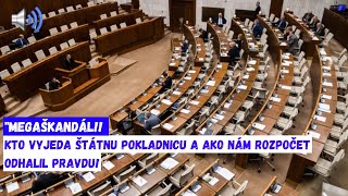 MEGAŠKANDÁL KTO VYJEDA ŠTÁTNU POKLADNICU A AKO NÁM ROZPOČET ODHALIL PRAVDU [upl. by Sigmund]