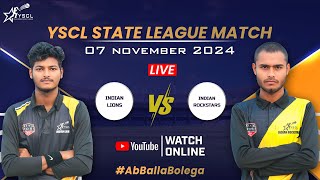 YSCL 2024 Live Under 19  Indian Lions vs Indian Rockstars Dont Miss The Action [upl. by Siraved426]