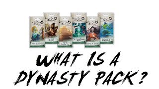 What is a Dynasty Pack for Legend of the Five Rings L5R LCG  Imperial Chronicle [upl. by Devad]