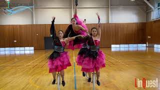 UniCircle Flow SAKURA Quartet 一輪車演技 Unicycle Dance [upl. by Haleigh]