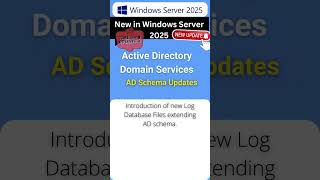 Windows Server 2025 New Feature AD Schema Updates sch89ldf sch90ldf sch91ldf WindowsServer2025 [upl. by Molini]