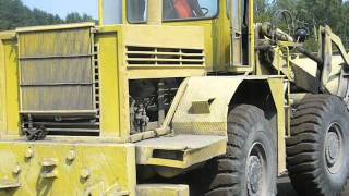 L34 Huta Stalowa Wola wheel loader witquot russian YaMZ238NB turbo diesel [upl. by Ahsiaa]