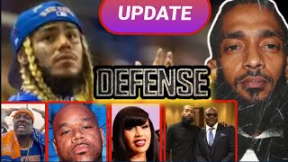 6IX9INE UPDATE ADD DEFENSE NIPSEY HUSSLE BEEF  WACK100 CARDI B BIG U TR3YWAY HOOVER 🔗 amp MORE [upl. by Klina320]