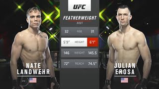 56 SECONDS JULIAN EROSA TKOed Nate Landwehr wslowmotion  UFC Fight Night Blaydes vs Lewis [upl. by Riabuz]