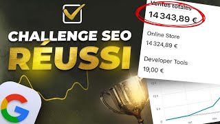 CHALLENGE SEO RÉUSSI  10 000€ MOIS EN 120 JOURS [upl. by Sylirama]