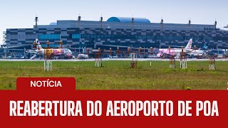 O Aeroporto de Porto Alegre vai reabrir em breve [upl. by Ayaros]