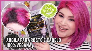 ⏳ ARGILAS 100 VEGANAS PARA CABELO E ROSTO  NANOVIN A Argila preta e argila Rosa [upl. by Flight]