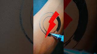 Diy Easy Tattoo 🔥  Hand Tattoo with pen tattoo ink art shorts viral [upl. by Prebo]