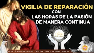 ✝️ VIGILIA DE REPARACIÓN CON LAS HORAS DE LA PASIÓN DE MANERA CONTINUA  LUISA PICCARRETA [upl. by Stelmach]