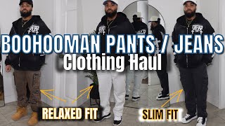 NEW BoohooMAN Jeans TryOn Haul  Super SKINNY Fit vs RELAXED Fit Jeans  What’s Your Fit [upl. by Nodababus]