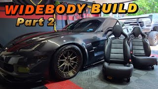 Corvette C6 ZR8X Widebody build part 2 [upl. by Telimay793]