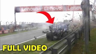 Logan Sargeant crash video  Logan Sargeant crash dutch grand prix 2024 [upl. by Aihsyla]