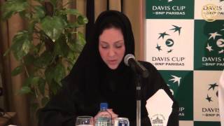 المؤتمر الصحفي لتصفيات كأس ديفيز للتنس Press Conference for Davis Cup Competition [upl. by Anilorak756]