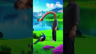 Artificial peacock water transport special effects  3D effect shorts youtubeshorts vfxhd 3d [upl. by Atsillak581]