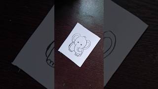 Easy Baby Elephant ArtPencil ArtShortsShortsvideoTrending [upl. by Hibbert614]