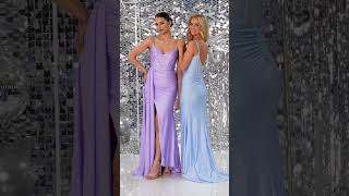 TIFFANYS FFION LILAC SPARKLY ASYMMETRIC PROM DRESS WITH CORSET BODICE [upl. by Bradleigh]