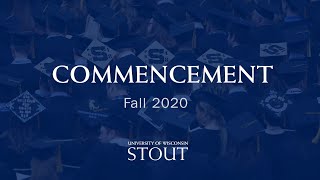 Fall 2020 Commencement 🎓  UWStout [upl. by Orozco]